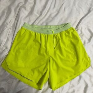 Lululemon Fast and Free Lined Short 6” – Size M – Highlight Yellow
